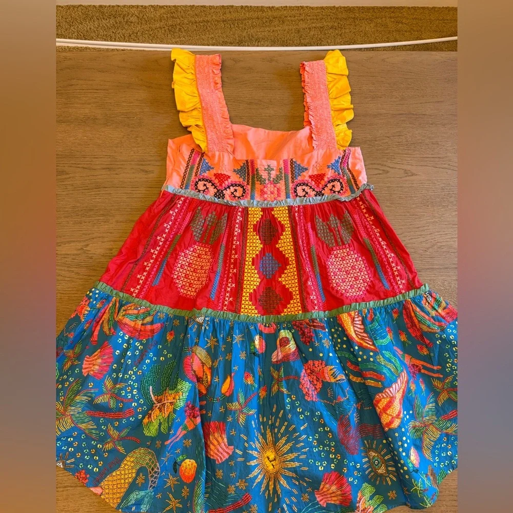 FARM Rio Colorblocked Mini Dress Size medium - Picture 9 of 13